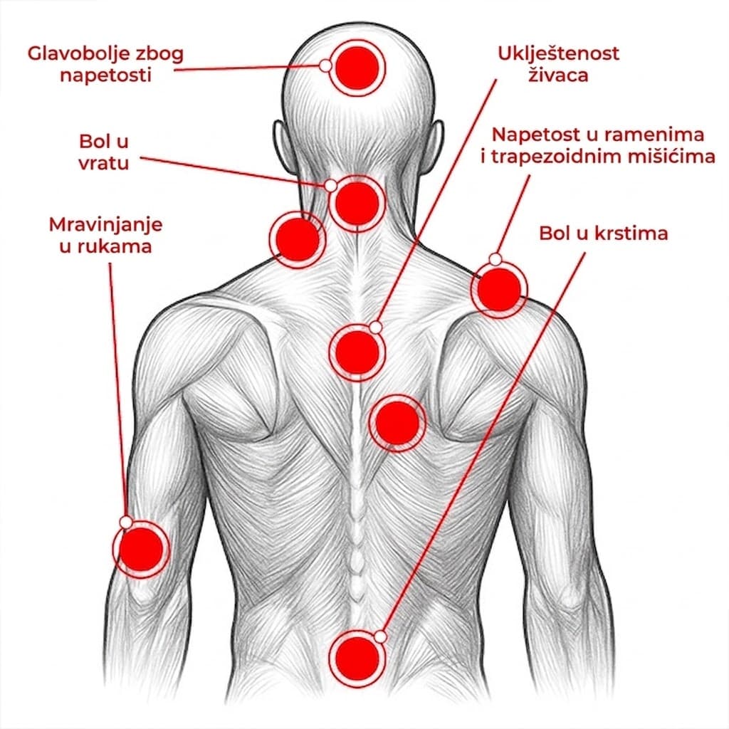 Ergonomski jastuk za vrat